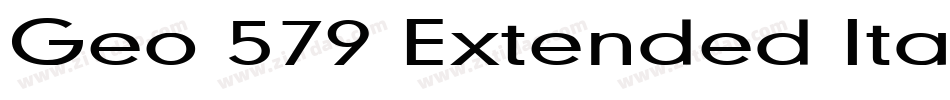 Geo 579 Extended Italic字体转换
